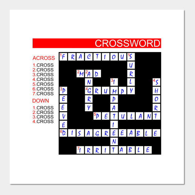 Funny Crossword - Newspaper - Posters and Art Prints | TeePublic